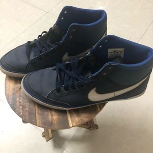 Blue colour Nike shoes of size 10